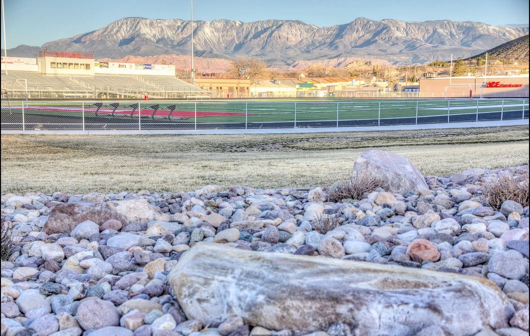 Football Field Facing Pine Valley Mountain 
