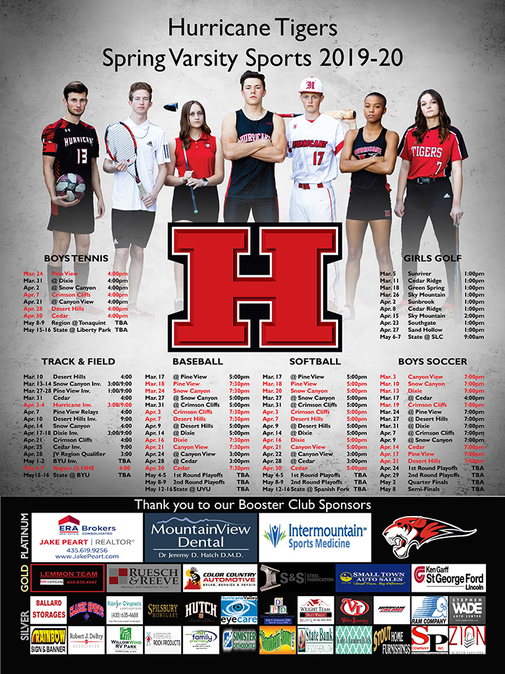 2019 20 Spring Sports Poster