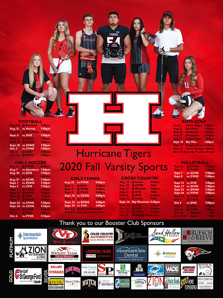 2020 21 Fall Sports Poster