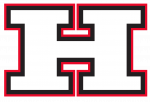 Red and Black outline of Letter H