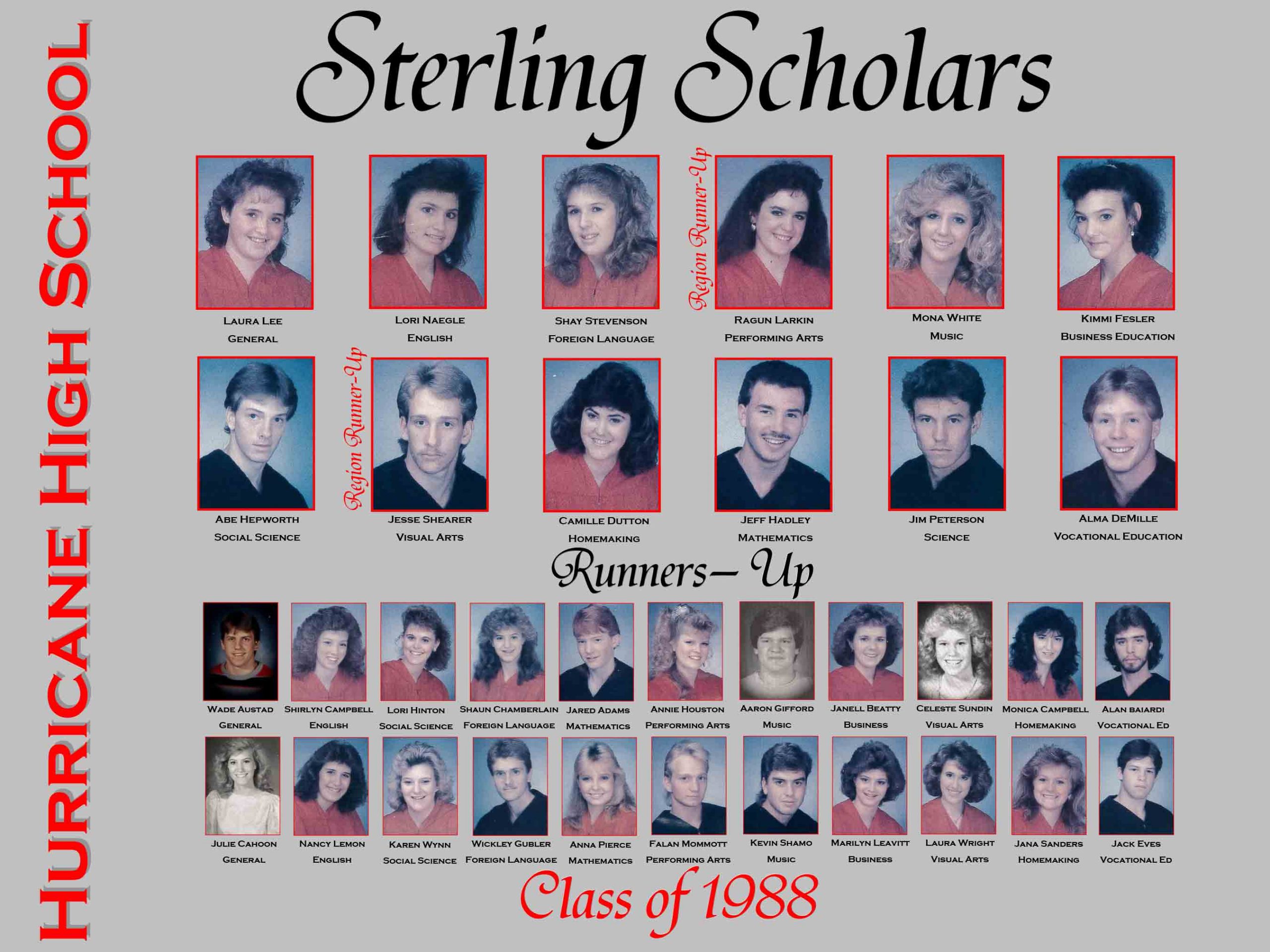 HHS Sterling Scholar Winners 88