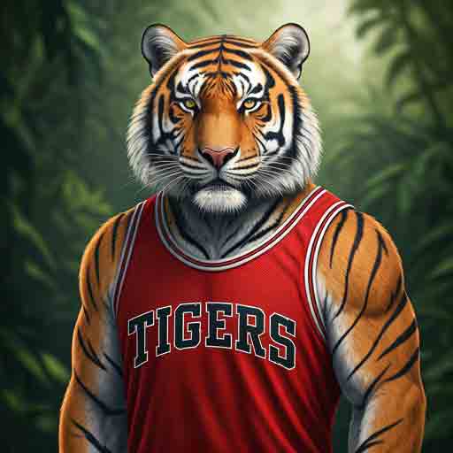 Boy Tiger Basketball