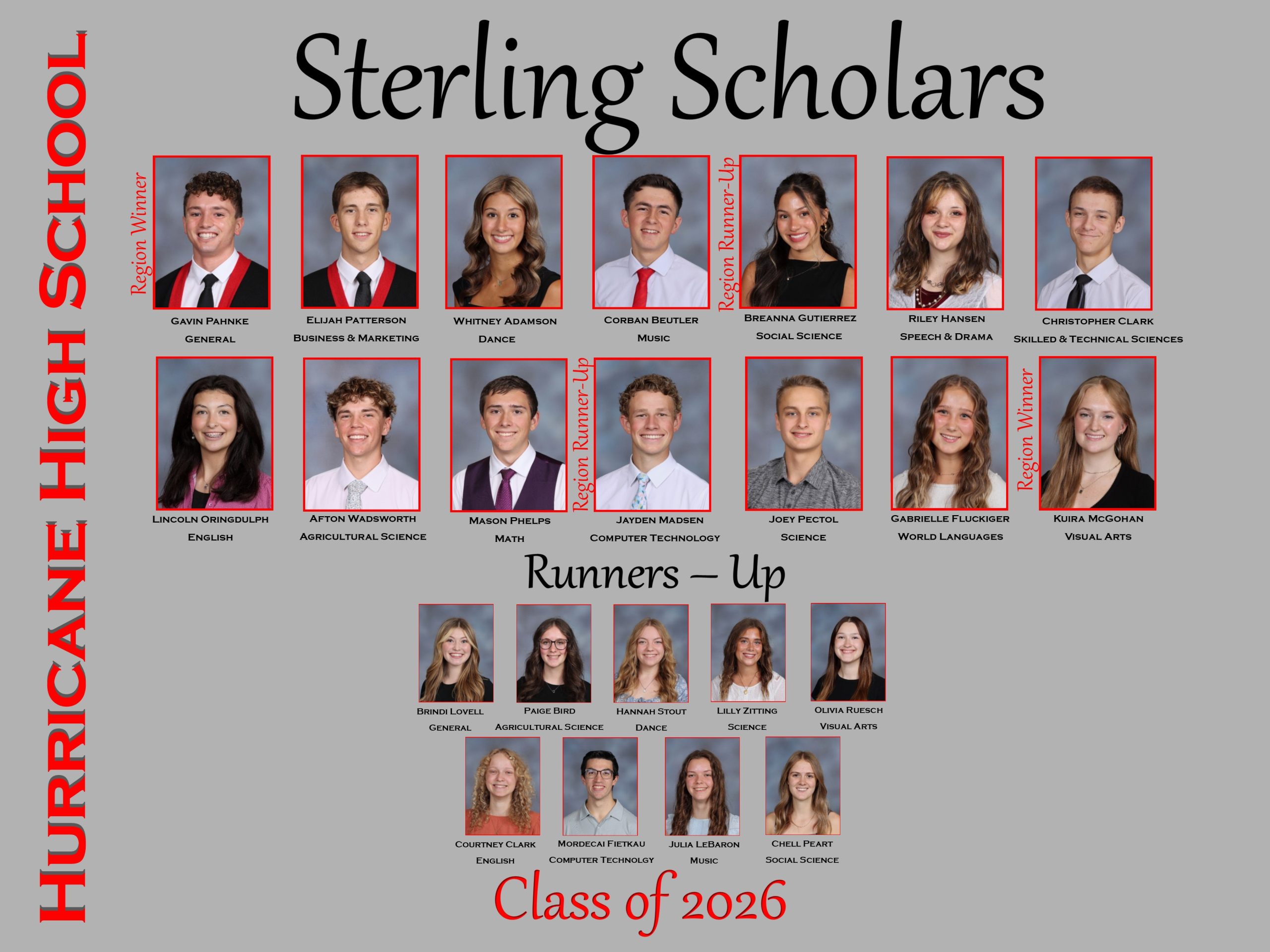 2026 Sterling Scholar Winners