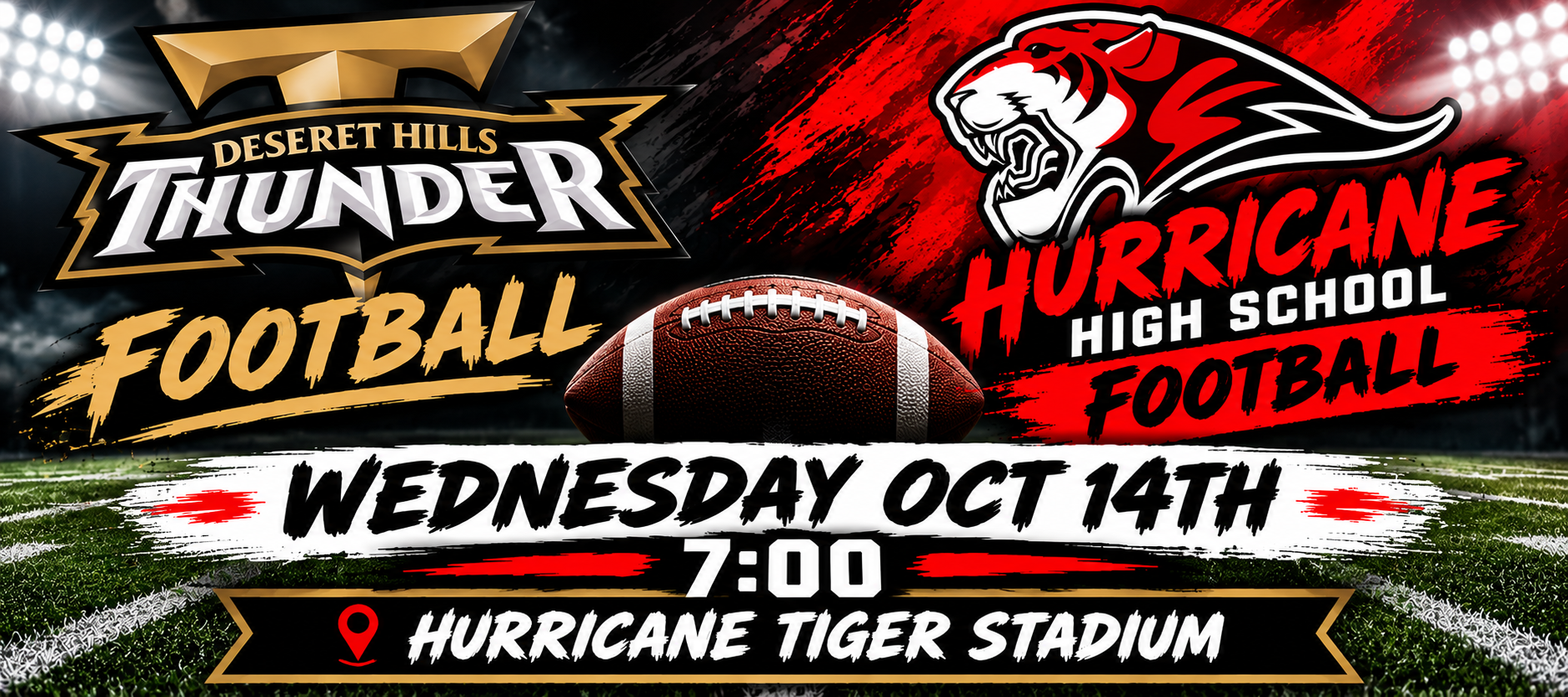 Deseret Hills vs Hurricane Tigers Football